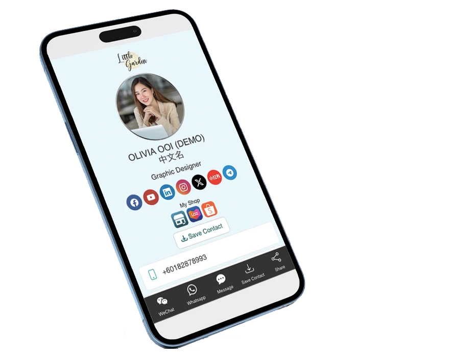 Digital Business Card Digital Business Card Landing Page